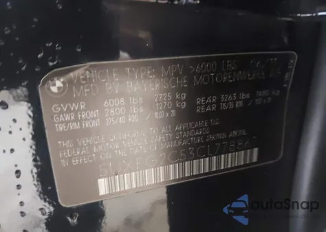 2012 BMW X6 xDrive35I из США, поврежденный, VIN 5UXFG2C53CL778867